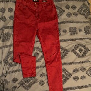 Deep Red Judy Blue Skinny Fit Jeans